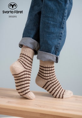 Jyllinge - Socken mit schmalen Streifen