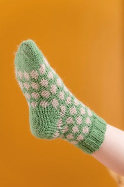 Warmond - Socken mit Tupfenmuster