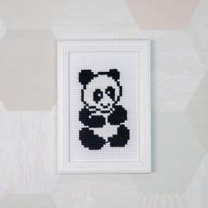 Panda - einfaches Stickbild